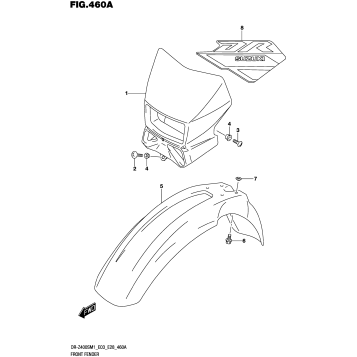 FRONT FENDER (DR-Z400S)