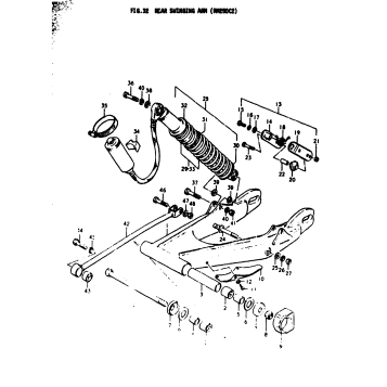 REAR SWINGING ARM (RM250C2)