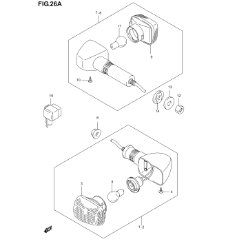 TURNSIGNAL LAMP (NOT FOR U.S. MARKET)