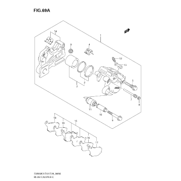 REAR CALIPER (SV650AK7/SAK7)