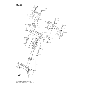 BRACKET/STEERING DAMPER