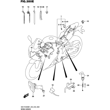 WIRING HARNESS (GSX-R1000RA,GSX-R1000RZA:E03,E28)