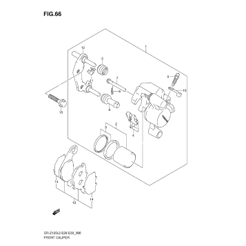 FRONT CALIPER (DR-Z125L E28)