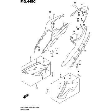 FRAME COVER (GSX-S1000AL9 E33)