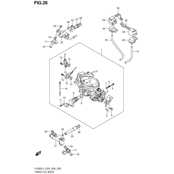 THROTTLE BODY (VL800L3 E28)
