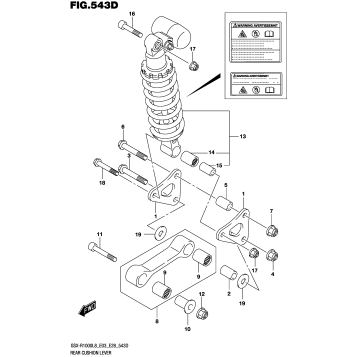 REAR CUSHION LEVER (GSX-R1000AL8 E28)