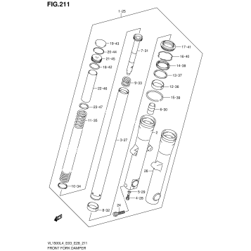 FRONT FORK DAMPER (VL1500L4 E28)