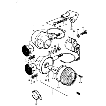 TURN SIGNAL LAMP (GT550K