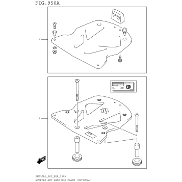 STOPPER SET REAR BOX PLATE (OPTIONAL)