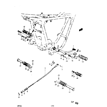 REAR BRAKE - FOOTREST