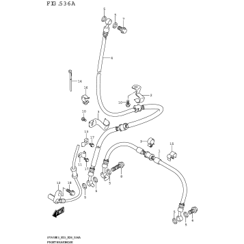 FRONT BRAKE HOSE (SV650)