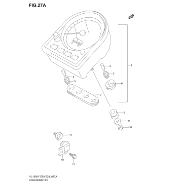 SPEEDOMETER (MODEL X/Y/K1/K2/K3/K4)
