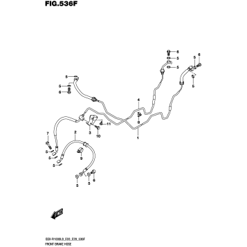 FRONT BRAKE HOSE (GSX-R1000RZL8 E03)