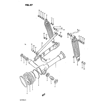 REAR SWINGING ARM (MODEL T)