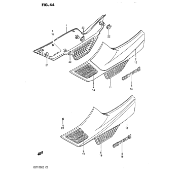 FRAME COVER (GS1150EF/EF2/EG)