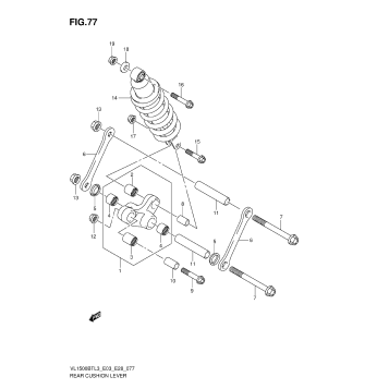 REAR CUSHION LEVER (VL1500BTL3 E28)