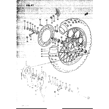 REAR WHEEL (MODEL D)