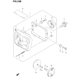 HEADLAMP (MODEL K3/K4/K5)