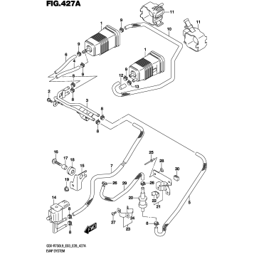 EVAP SYSTEM (GSX-R750L9 E33)