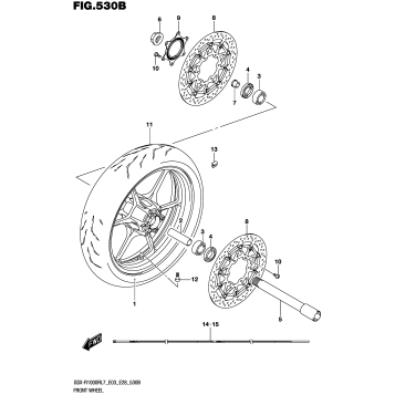 FRONT WHEEL (GSX-R1000RL7 E28)
