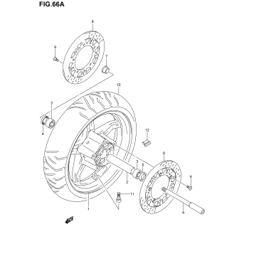 FRONT WHEEL (AN650K4/K5)