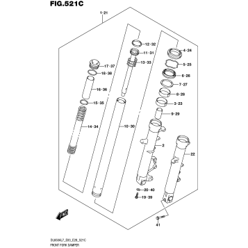 FRONT FORK DAMPER (DL650AL7 E33)