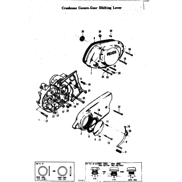 CRANKCASE COVERS-GEAR SHIFTING LEVER