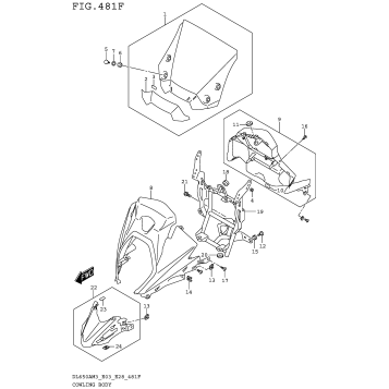 COWLING BODY (DL650XAM3E33)