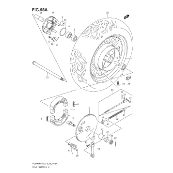 REAR WHEEL (VL800CK6/CK7/CK8/CK9)