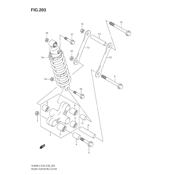REAR CUSHION LEVER (VL800  E03)