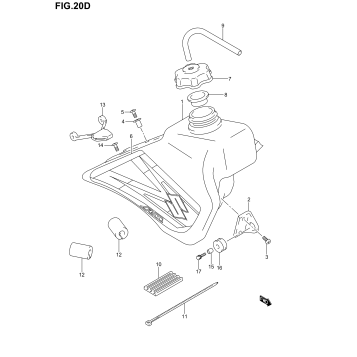 FUEL TANK (MODEL K6)