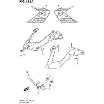 FUEL TANK COVER (019)