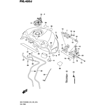 FUEL TANK (GSX-R1000RZA:E03,E28)