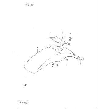 FRONT FENDER (MODEL G)