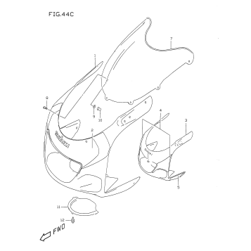 COWLING BODY (MODEL X)