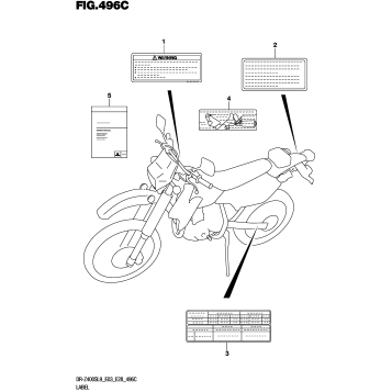 LABEL (DR-Z400SL9 E33)