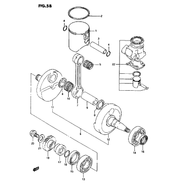 CRANKSHAFT (MODEL P/R)