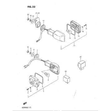 TURN SIGNAL LAMP (MODEL D)