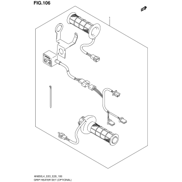 GRIP HEATER SET (OPTIONAL) (AN650L4 E33)
