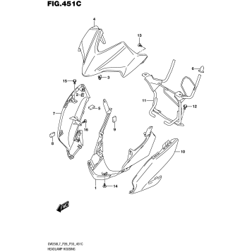 HEADLAMP HOUSING (GW250L7 P33)