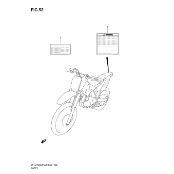 LABEL (DR-Z125L E33)