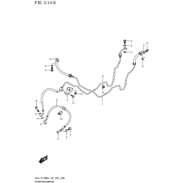 FRONT BRAKE HOSE (GSX-R1000RA,GSX-R1000RZA)