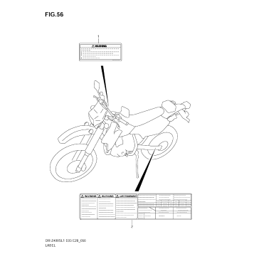LABEL (DR-Z400SL1 E28)