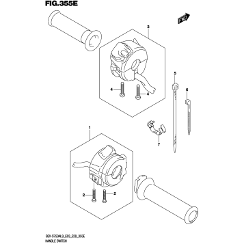 HANDLE SWITCH (GSX-S750YAL9 E33)