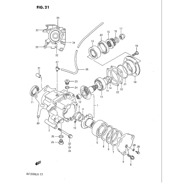 SECONDARY DRIVE GEAR (MODEL F/F2)