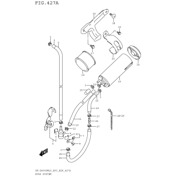 EVAP SYSTEM (DR-Z400SML5 E33)