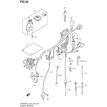 WIRING HARNESS (DR650SEL4 E03)