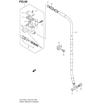 FRONT MASTER CYLINDER (DR-Z125LL4 E28)