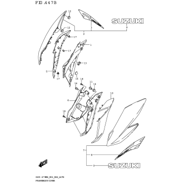 FRAME BODY COVER (GSX-S750Z,GSX-S750ZA)