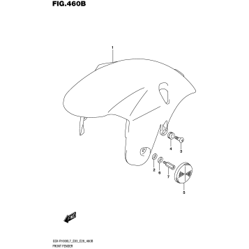 FRONT FENDER (GSX-R1000L7 E28)